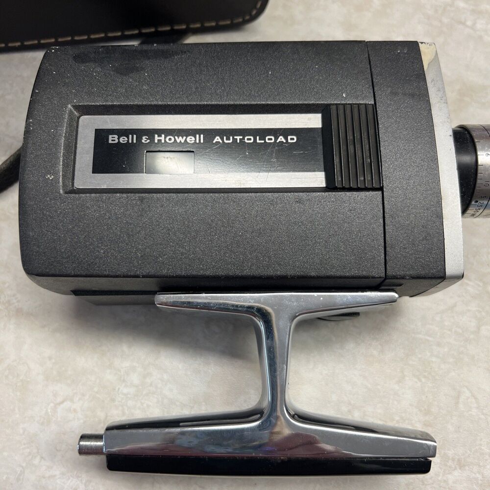 Vintage Bell & Howell 430 Auto load Super 8 Camera and Case with  Owners Manual
